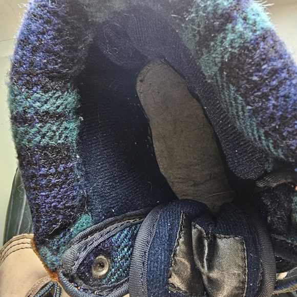 Northwest Territory Duck Boots Mens Size 8 Beige Insulated Leather Plaid Lined - Picture 6 of 10